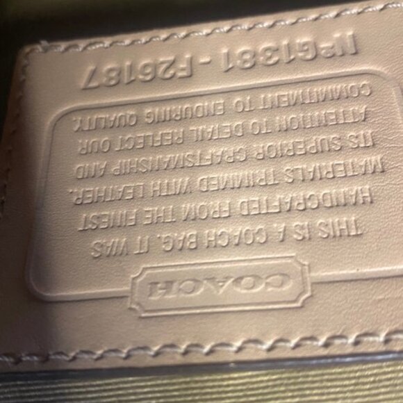 Coach Signature Peyton Double Zip Carryall Shoulder Bag - Picture 6 of 8